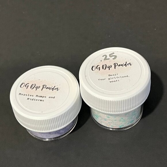 Set of 2 OG Dip Powder Fine and Chunky Glitter - Picture 3 of 10